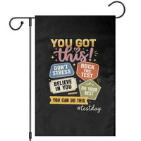 Retro Test Day Motivation You Got This Garden Flag Rock The Test Believe In You Inspirational Teacher