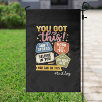 Retro Test Day Motivation You Got This Garden Flag Rock The Test Believe In You Inspirational Teacher