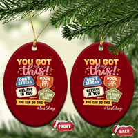 Retro Test Day Motivation You Got This Ceramic Ornament Rock The Test Believe In You Inspirational Teacher