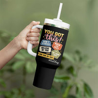 Retro Test Day Motivation You Got This Tumbler With Handle Rock The Test Believe In You Inspirational Teacher