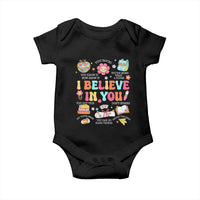 Groovy I Believe In You Testing Motivation Baby Onesie More Than A Score for Teacher Student