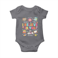 Groovy I Believe In You Testing Motivation Baby Onesie More Than A Score for Teacher Student