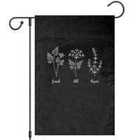 Fennel Dill Thyme Subtle FDT Garden Flag Botanical Herb Line Art Political Satire