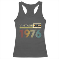 Vintage 1976 Retro Cassette Tape Graphic Racerback Tank Top Awesome Since 1976 Birthday Gift