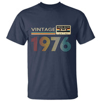 Vintage 1976 Retro Cassette Tape Graphic T Shirt Awesome Since 1976 Birthday Gift