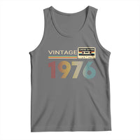 Vintage 1976 Retro Cassette Tape Graphic Tank Top Awesome Since 1976 Birthday Gift