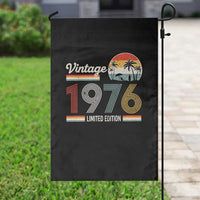 Vintage 1976 Limited Edition Garden Flag Retro Sunset 50th Birthday Graphic