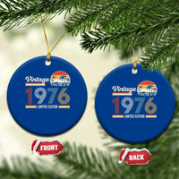 Vintage 1976 Limited Edition Ceramic Ornament Retro Sunset 50th Birthday Graphic
