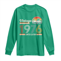 Vintage 1976 Limited Edition Long Sleeve Shirt Retro Sunset 50th Birthday Graphic