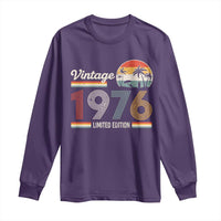 Vintage 1976 Limited Edition Long Sleeve Shirt Retro Sunset 50th Birthday Graphic