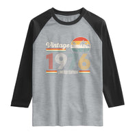 Vintage 1976 Limited Edition Raglan Shirt Retro Sunset 50th Birthday Graphic