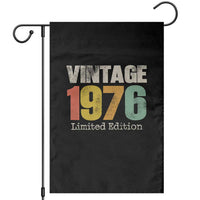 Vintage 1976 Limited Edition Garden Flag Distressed Retro Typography 50th Birthday
