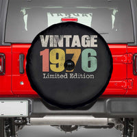Vintage 1976 Limited Edition Spare Tire Cover Distressed Retro Typography 50th Birthday