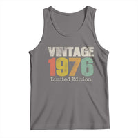 Vintage 1976 Limited Edition Tank Top Distressed Retro Typography 50th Birthday