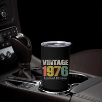 Vintage 1976 Limited Edition Tumbler Cup Distressed Retro Typography 50th Birthday