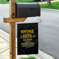 Vintage 1976 Aged to Perfection Garden Flag Limited Edition Retro 50th Birthday