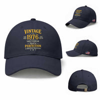 Vintage 1976 Aged to Perfection Baseball Cap Limited Edition Retro 50th Birthday