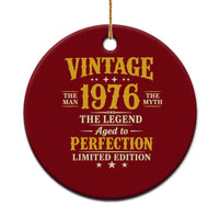 Vintage 1976 Aged to Perfection Ceramic Ornament Limited Edition Retro 50th Birthday