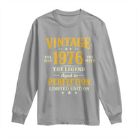Vintage 1976 Aged to Perfection Long Sleeve Shirt Limited Edition Retro 50th Birthday