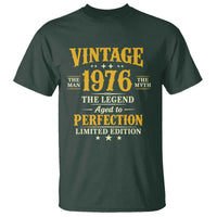 Vintage 1976 Aged to Perfection T Shirt Limited Edition Retro 50th Birthday