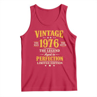 Vintage 1976 Aged to Perfection Tank Top Limited Edition Retro 50th Birthday