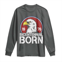 Patriotic Bicentennial Born 1976 Long Sleeve Shirt American Bald Eagle 50th Birthday