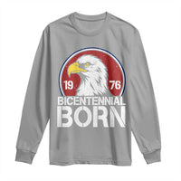 Patriotic Bicentennial Born 1976 Long Sleeve Shirt American Bald Eagle 50th Birthday