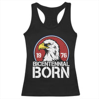 Patriotic Bicentennial Born 1976 Racerback Tank Top American Bald Eagle 50th Birthday
