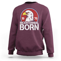 Patriotic Bicentennial Born 1976 Sweatshirt American Bald Eagle 50th Birthday