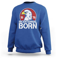 Patriotic Bicentennial Born 1976 Sweatshirt American Bald Eagle 50th Birthday
