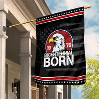 Bicentennial Born 1976 Patriotic Garden Flag American Bald Eagle 50th Birthday