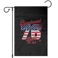 Retro Bicentennial Babe Est 1976 Garden Flag 4th of July 50th Birthday Gift