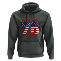 Retro Bicentennial Babe Est 1976 Hoodie 4th of July 50th Birthday Gift
