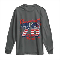 Retro Bicentennial Babe Est 1976 Long Sleeve Shirt 4th of July 50th Birthday Gift