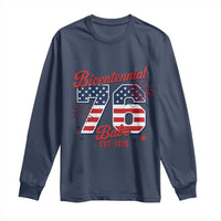 Retro Bicentennial Babe Est 1976 Long Sleeve Shirt 4th of July 50th Birthday Gift