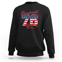 Retro Bicentennial Babe Est 1976 Sweatshirt 4th of July 50th Birthday Gift