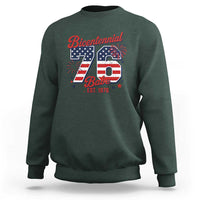 Retro Bicentennial Babe Est 1976 Sweatshirt 4th of July 50th Birthday Gift