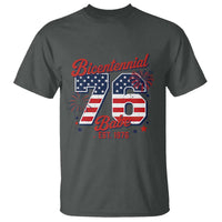 Retro Bicentennial Babe Est 1976 T Shirt 4th of July 50th Birthday Gift