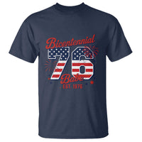 Retro Bicentennial Babe Est 1976 T Shirt 4th of July 50th Birthday Gift