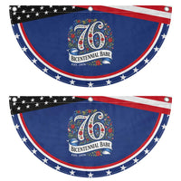 Vintage Floral Bicentennial Babe Est 1976 Patriotic Fan Flag Elegant 50th Birthday