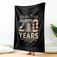 We The People 250 Years Liberty Bell Patriotic Throw Blanket American Semi-Quincentennial