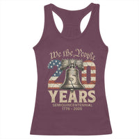 We The People 250 Years Liberty Bell Patriotic Racerback Tank Top American Semi-Quincentennial