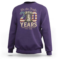 We The People 250 Years Liberty Bell Patriotic Sweatshirt American Semi-Quincentennial