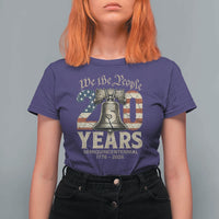 We The People 250 Years Liberty Bell Patriotic T Shirt For Women American Semi-Quincentennial