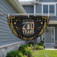 We The People 250 Years Liberty Bell Patriotic Fan Flag American Semi-Quincentennial