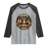 Bicentennial Born 1976 Liberty Bell Raglan Shirt America 250th Anniversary 50th Birthday
