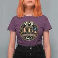 Bicentennial Born 1976 Liberty Bell T Shirt For Women America 250th Anniversary 50th Birthday