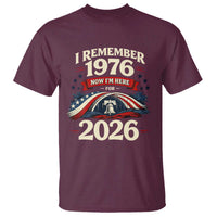 I Remember 1976 Now Im Here For 2026 T Shirt Liberty Bell 50th Birthday