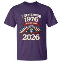 I Remember 1976 Now Im Here For 2026 T Shirt Liberty Bell 50th Birthday