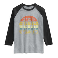 Class of 1976 50 Years Later Raglan Shirt Retro Sunset Graduation Birthday 50th Milestone